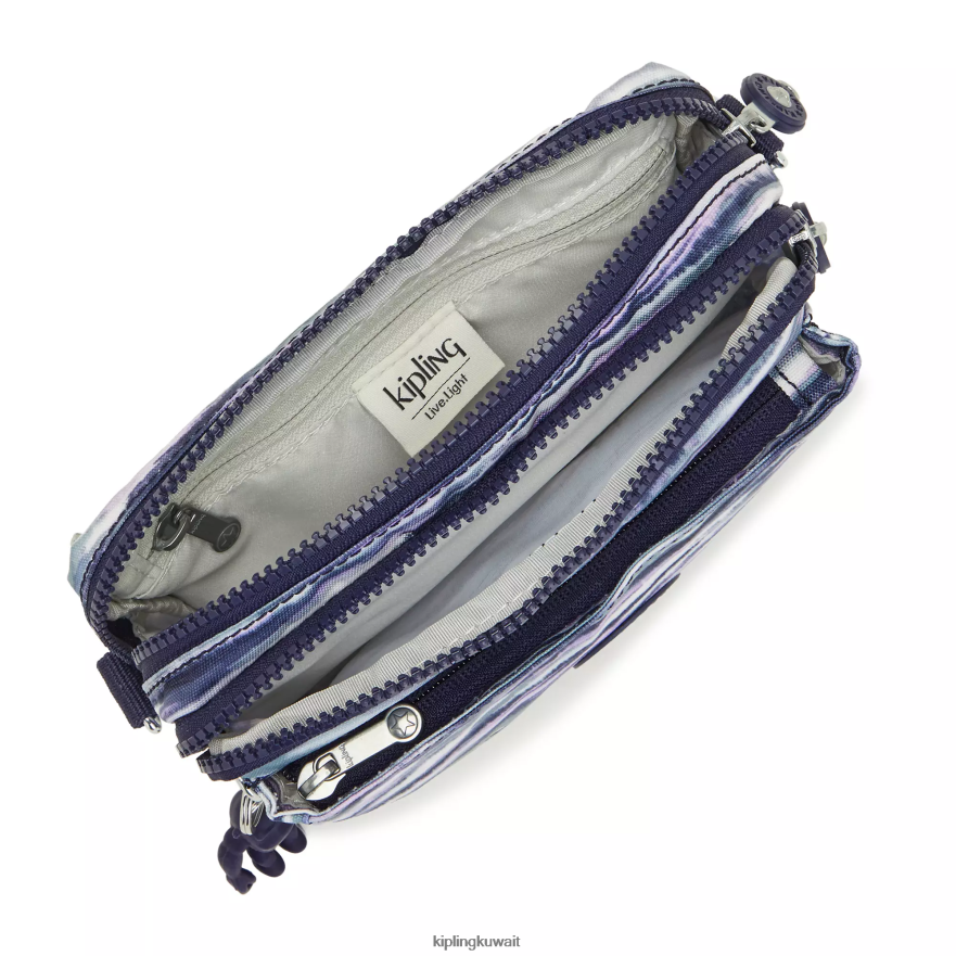 Kipling حقيبة كروس طويلة قابلة للتحويل من أبانو نحيف خطوط الفرشاة ZR2RH319 حقائب كروسبودي