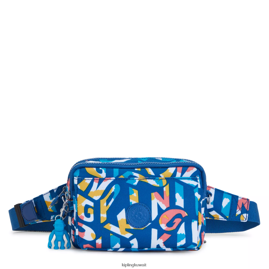 Kipling حقيبة كروس طويلة قابلة للتحويل من أبانو نحيف نيون ZR2RH321 حقائب كروسبودي