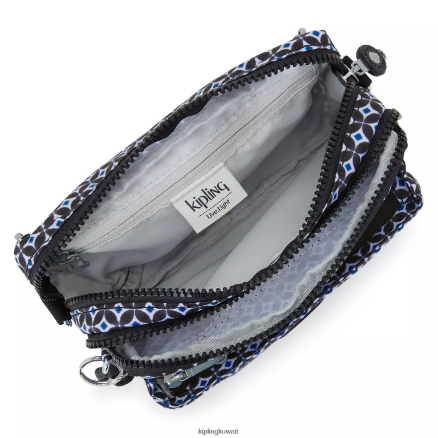 Kipling حقيبة كروس طويلة قابلة للتحويل من أبانو نحيف بلاط مسود ZR2RH322 حقائب كروسبودي