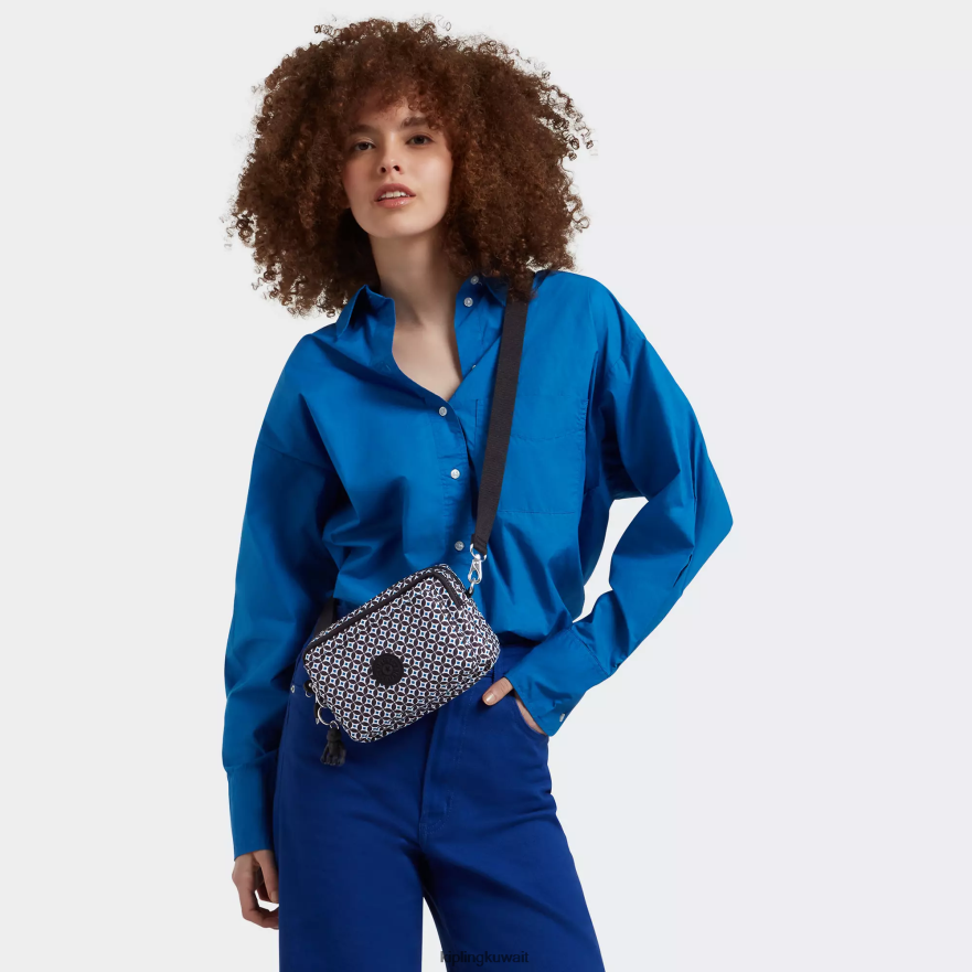 Kipling حقيبة كروس طويلة قابلة للتحويل من أبانو نحيف بلاط مسود ZR2RH322 حقائب كروسبودي