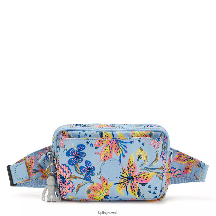 Kipling حقيبة كروس طويلة قابلة للتحويل من أبانو نحيف الزهور البرية ZR2RH323 حقائب كروسبودي