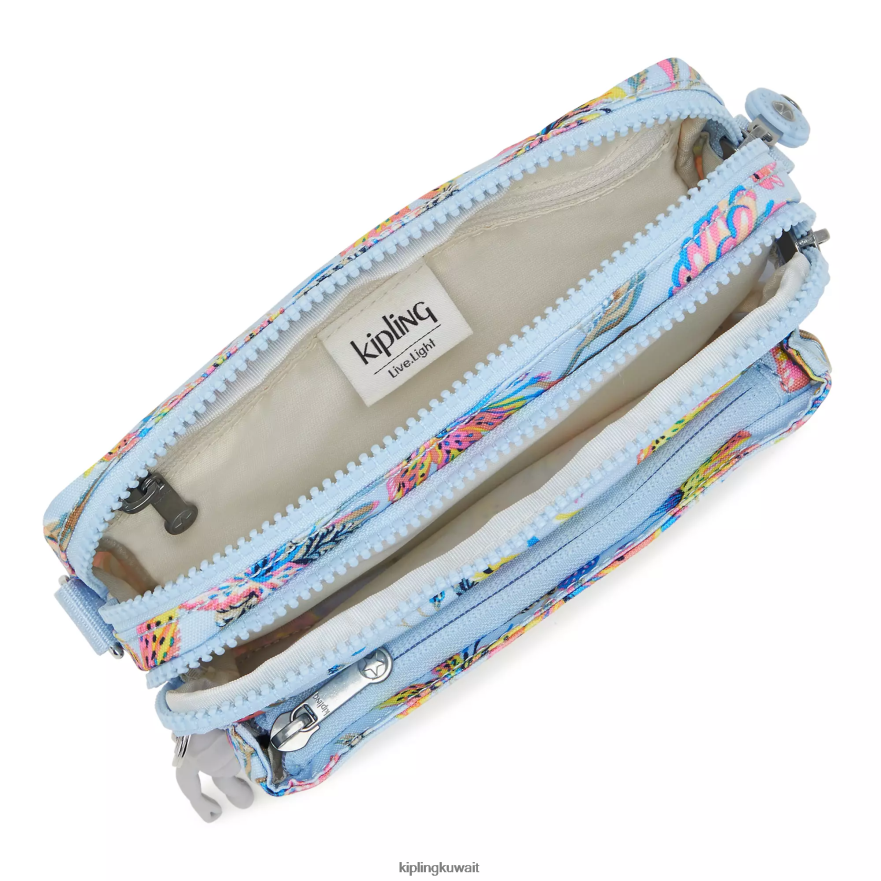 Kipling حقيبة كروس طويلة قابلة للتحويل من أبانو نحيف الزهور البرية ZR2RH323 حقائب كروسبودي
