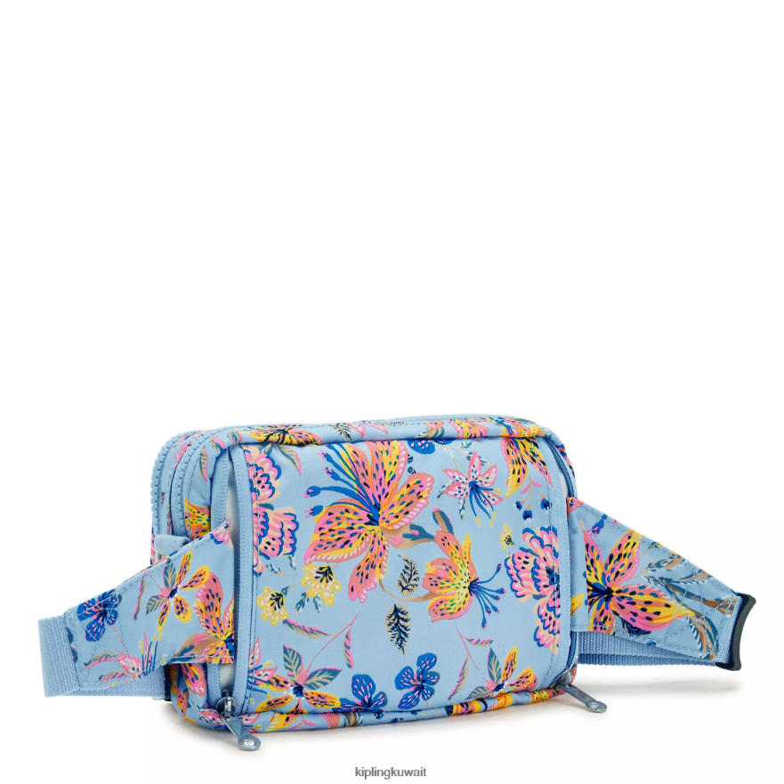 Kipling حقيبة كروس طويلة قابلة للتحويل من أبانو نحيف الزهور البرية ZR2RH323 حقائب كروسبودي