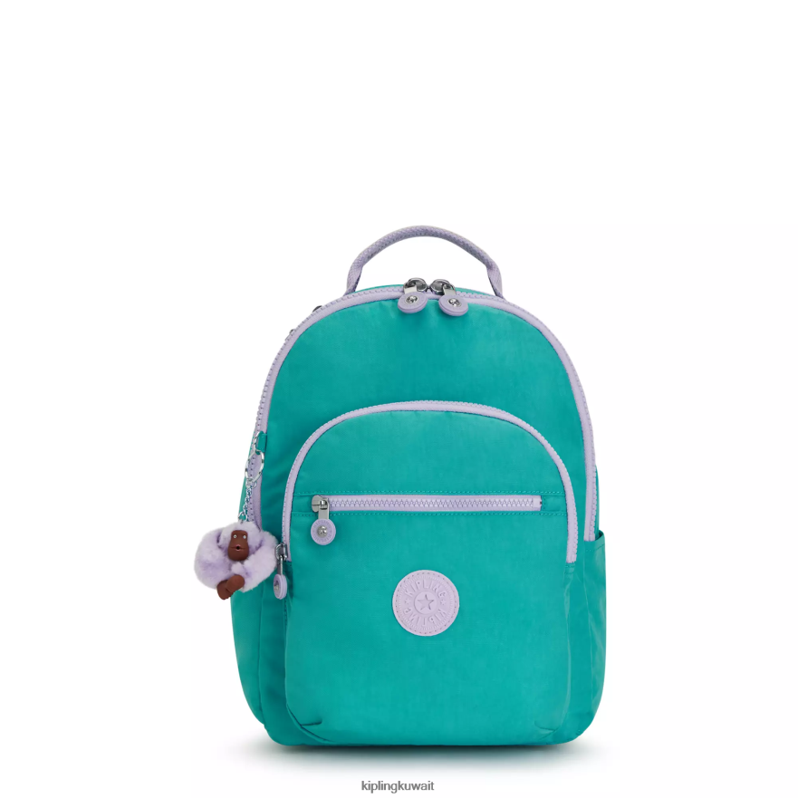 Kipling حقيبة ظهر صغيرة للكمبيوتر اللوحي من سيول نحيف سيرفر جرين ZR2RH342 حقائب ظهر الموضة