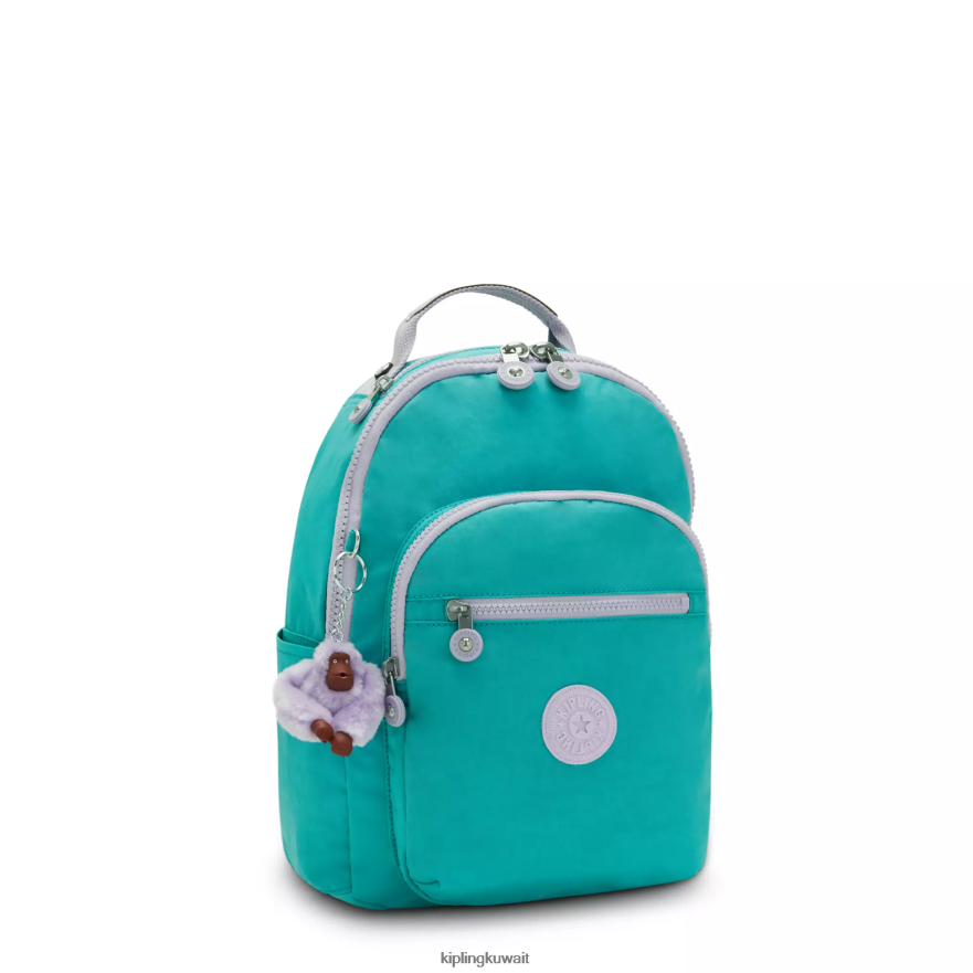 Kipling حقيبة ظهر صغيرة للكمبيوتر اللوحي من سيول نحيف سيرفر جرين ZR2RH342 حقائب ظهر الموضة