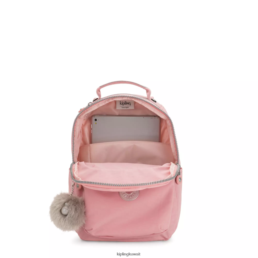 Kipling حقيبة ظهر صغيرة للكمبيوتر اللوحي من سيول نحيف روز الزفاف ZR2RH343 حقائب ظهر الموضة