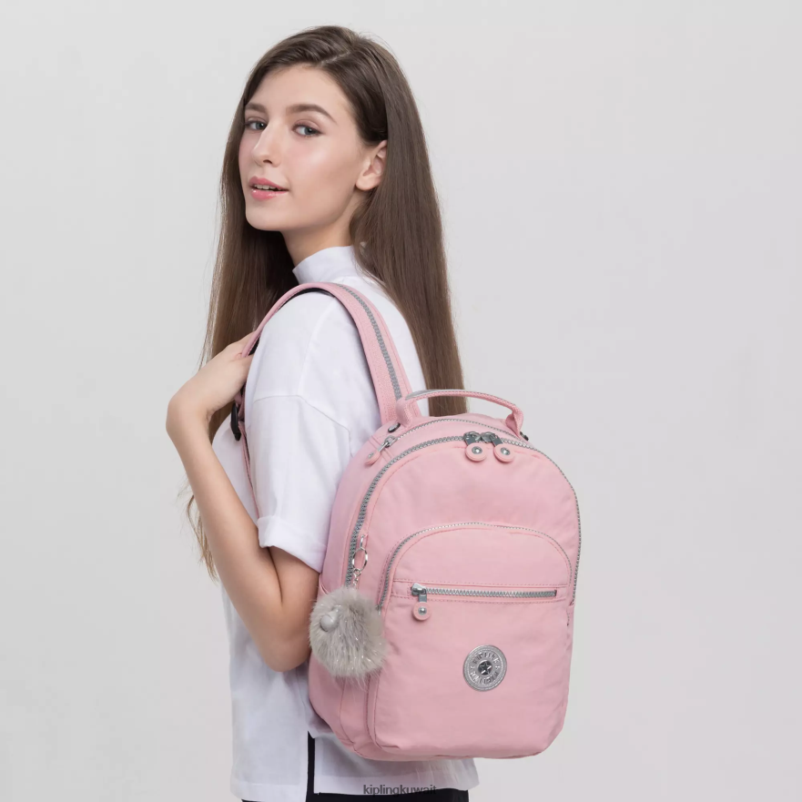 Kipling حقيبة ظهر صغيرة للكمبيوتر اللوحي من سيول نحيف روز الزفاف ZR2RH343 حقائب ظهر الموضة