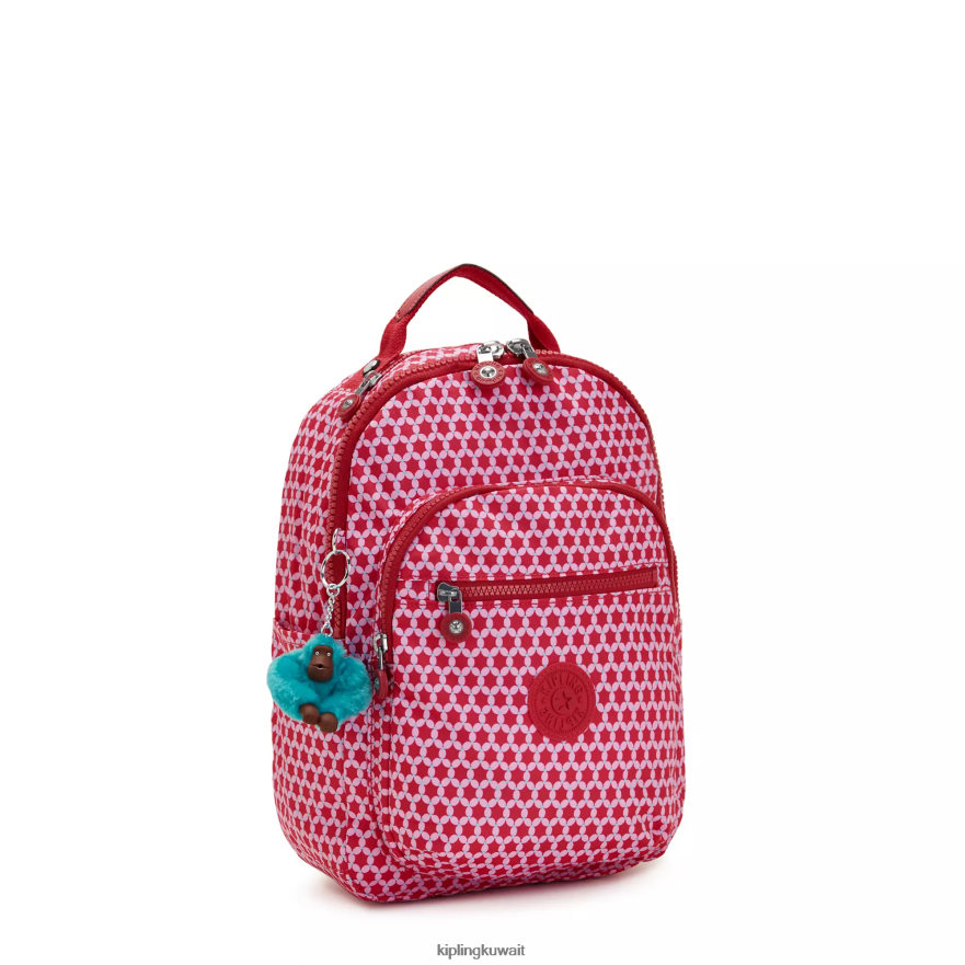 Kipling حقيبة ظهر صغيرة للكمبيوتر اللوحي مطبوعة من سيول نحيف نقطة النجوم ZR2RH347 حقائب ظهر الموضة