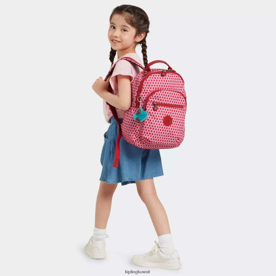 Kipling حقيبة ظهر صغيرة للكمبيوتر اللوحي مطبوعة من سيول نحيف نقطة النجوم ZR2RH347 حقائب ظهر الموضة