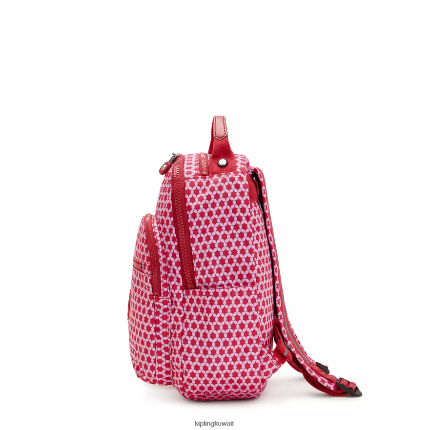 Kipling حقيبة ظهر صغيرة للكمبيوتر اللوحي مطبوعة من سيول نحيف نقطة النجوم ZR2RH347 حقائب ظهر الموضة