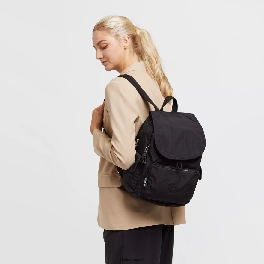 Kipling حقيبة ظهر سيتي باك نحيف نوير أسود ZR2RH352 حقائب ظهر الموضة