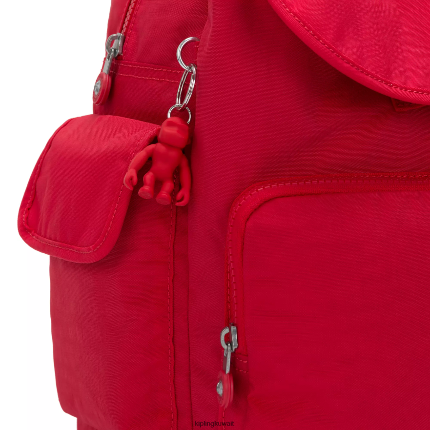 Kipling حقيبة ظهر سيتي باك نحيف أحمر شفتين ZR2RH354 حقائب ظهر الموضة