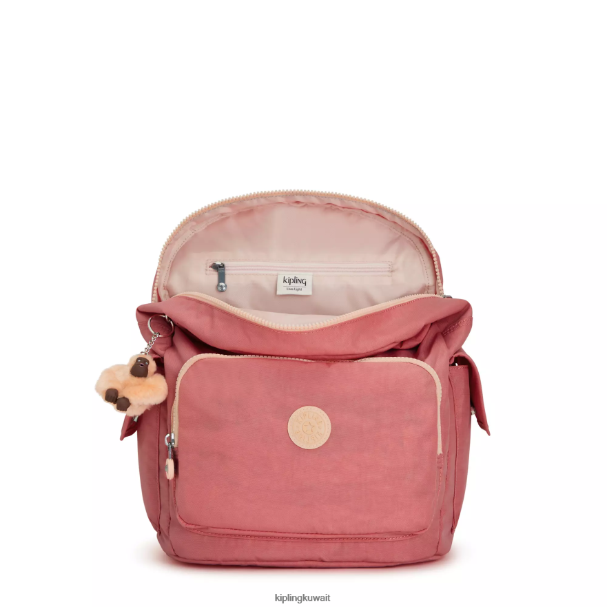 Kipling حقيبة ظهر سيتي باك نحيف الفرح الوردي ZR2RH355 حقائب ظهر الموضة