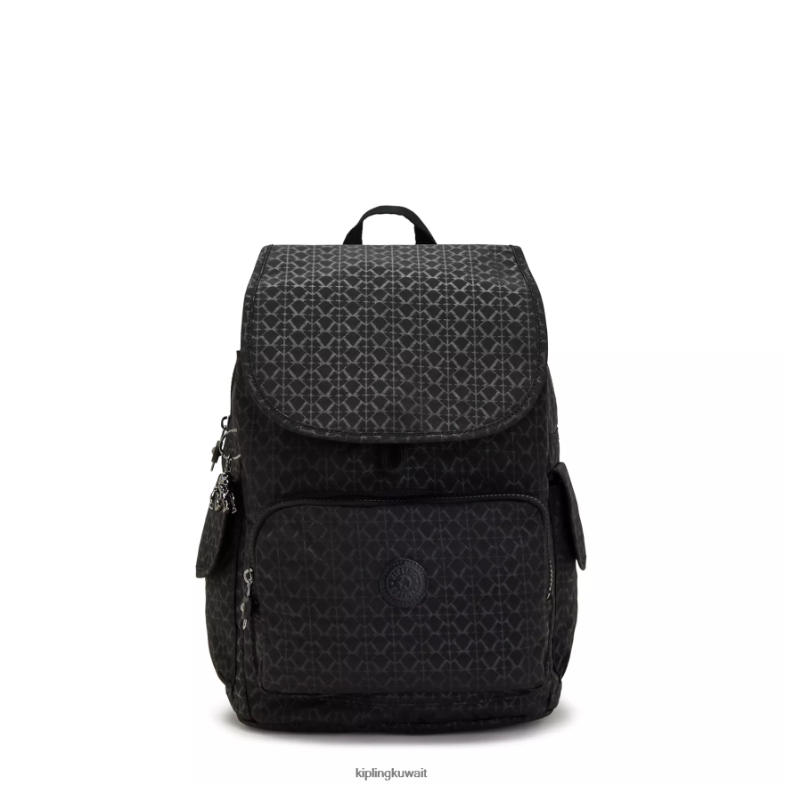 Kipling حقيبة ظهر بطبعة سيتي باك نحيف توقيع منقوش ZR2RH363 حقائب ظهر الموضة