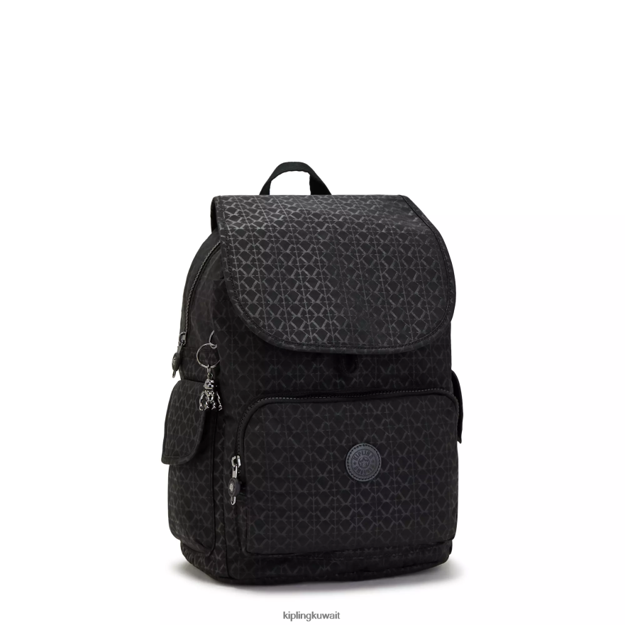 Kipling حقيبة ظهر بطبعة سيتي باك نحيف توقيع منقوش ZR2RH363 حقائب ظهر الموضة