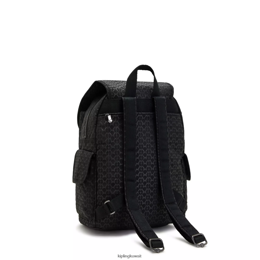 Kipling حقيبة ظهر بطبعة سيتي باك نحيف توقيع منقوش ZR2RH363 حقائب ظهر الموضة