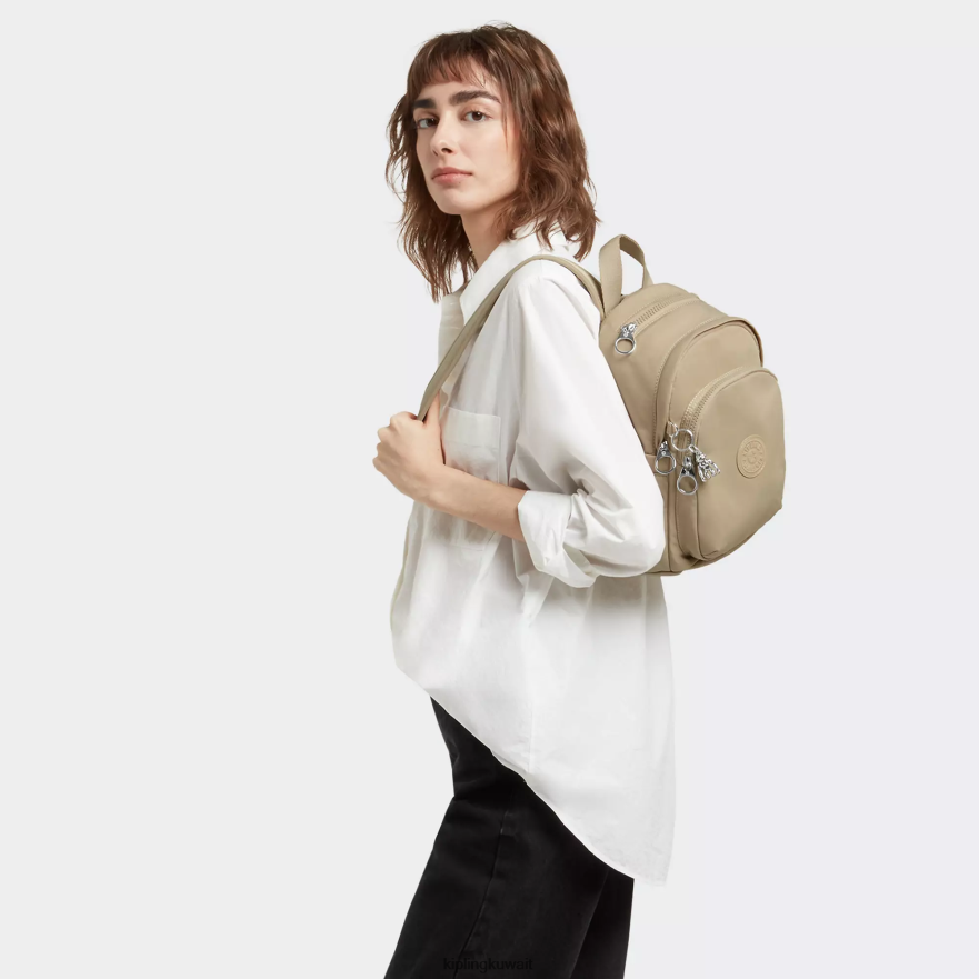 Kipling حقيبة ظهر صغيرة من ديليا نحيف البيج الطبيعي ZR2RH368 أكياس صغيرة