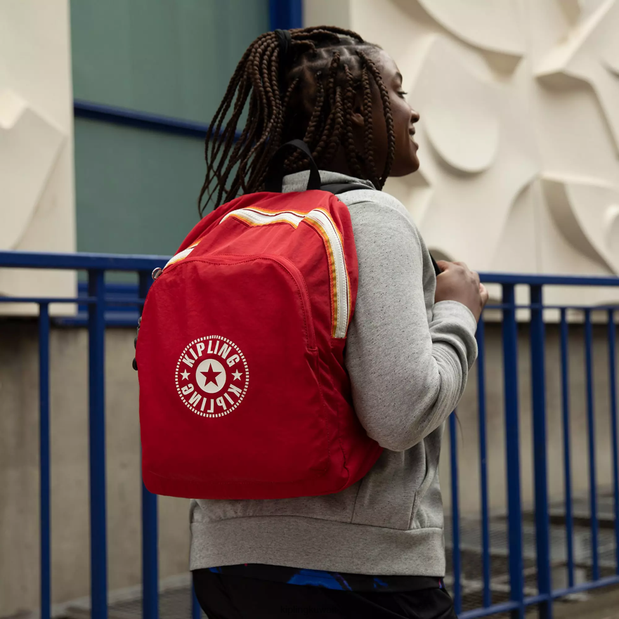 Kipling حقيبة ظهر كورتيس متوسطة نحيف أحمر شفتين ZR2RH374 حقائب ظهر الموضة