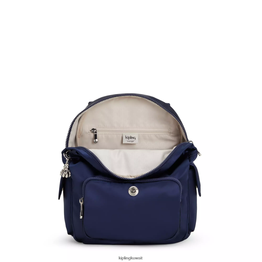 Kipling حقيبة ظهر صغيرة سيتي باك نحيف الأزرق الكوني ZR2RH379 حقائب ظهر صغيرة