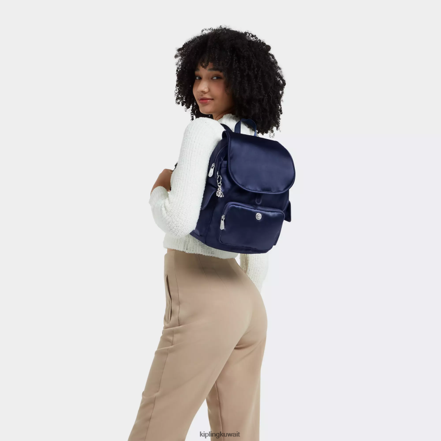 Kipling حقيبة ظهر صغيرة سيتي باك نحيف الأزرق الكوني ZR2RH379 حقائب ظهر صغيرة