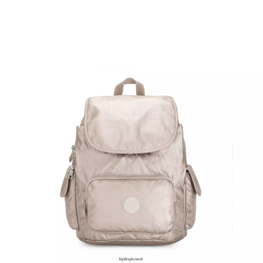 Kipling حقيبة ظهر معدنية صغيرة سيتي باك نحيف توهج معدني ZR2RH381 حقائب ظهر صغيرة