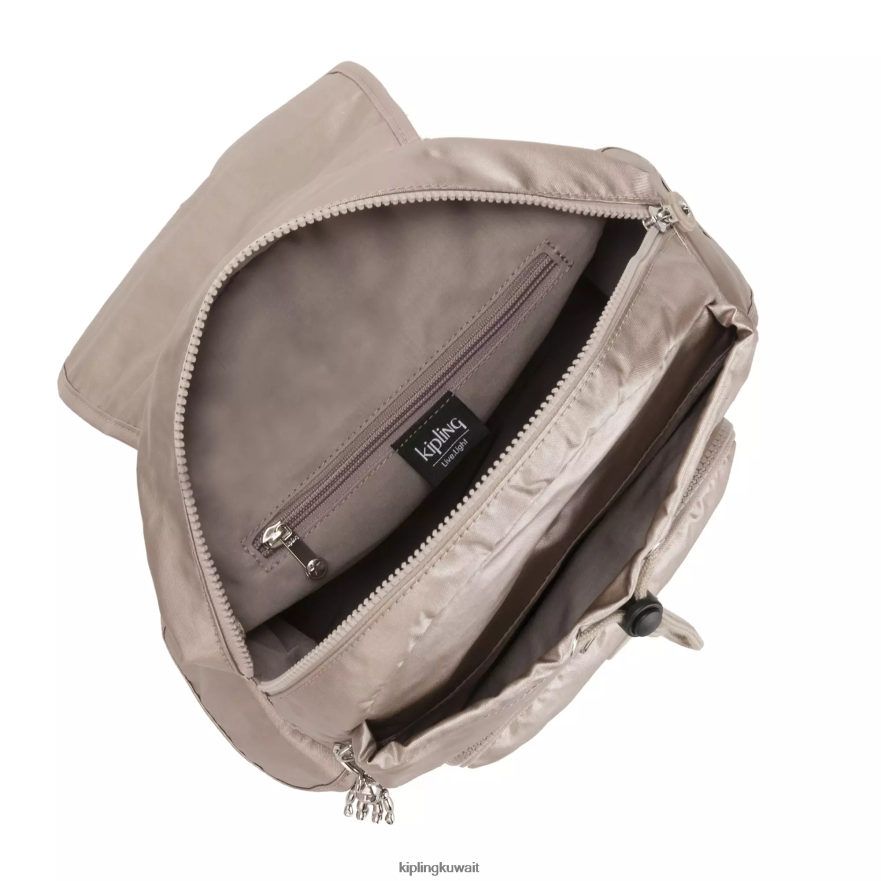 Kipling حقيبة ظهر معدنية صغيرة سيتي باك نحيف توهج معدني ZR2RH381 حقائب ظهر صغيرة