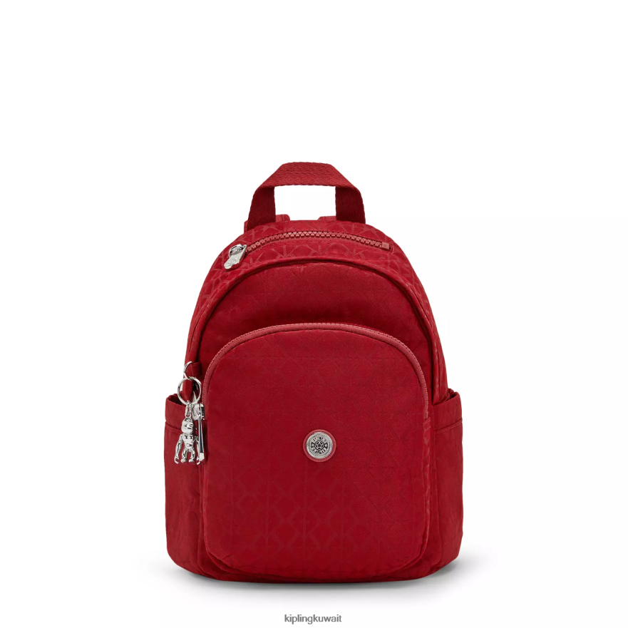 Kipling حقيبة ظهر صغيرة من ديليا نحيف التوقيع الأحمر ZR2RH387 أكياس صغيرة