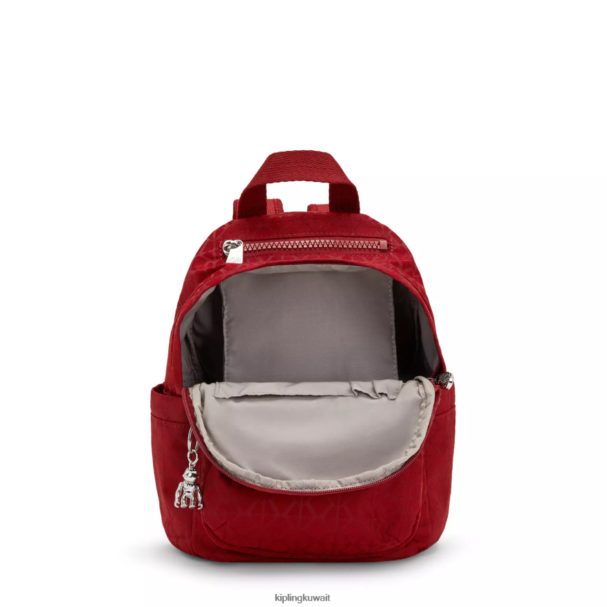 Kipling حقيبة ظهر صغيرة من ديليا نحيف التوقيع الأحمر ZR2RH387 أكياس صغيرة