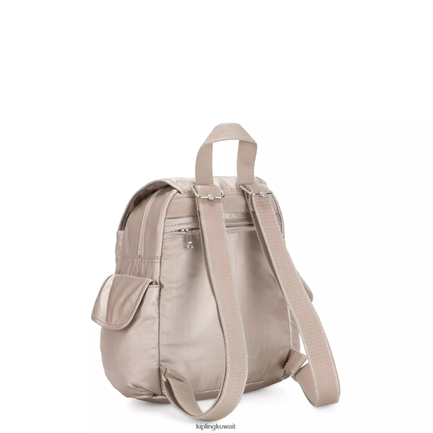 Kipling حقيبة ظهر معدنية صغيرة سيتي باك نحيف توهج معدني ZR2RH389 أكياس صغيرة