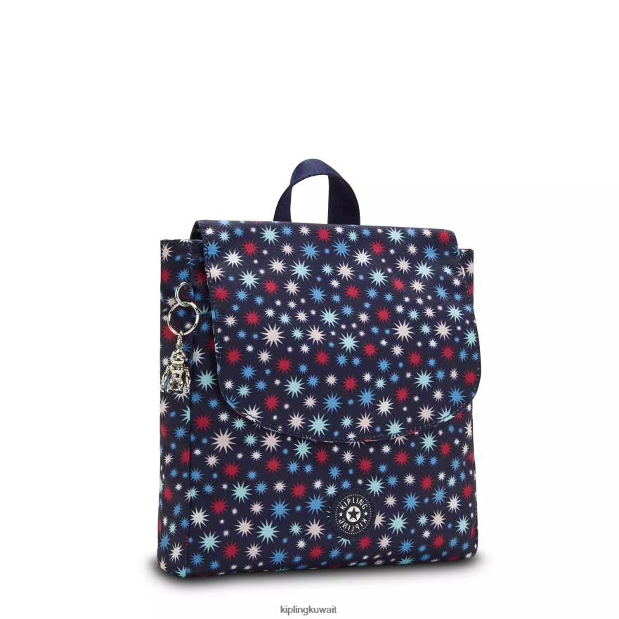 Kipling حقيبة ظهر صغيرة بطبعات داني نحيف نجوم غير تقليدية ZR2RH390 حقائب ظهر الموضة