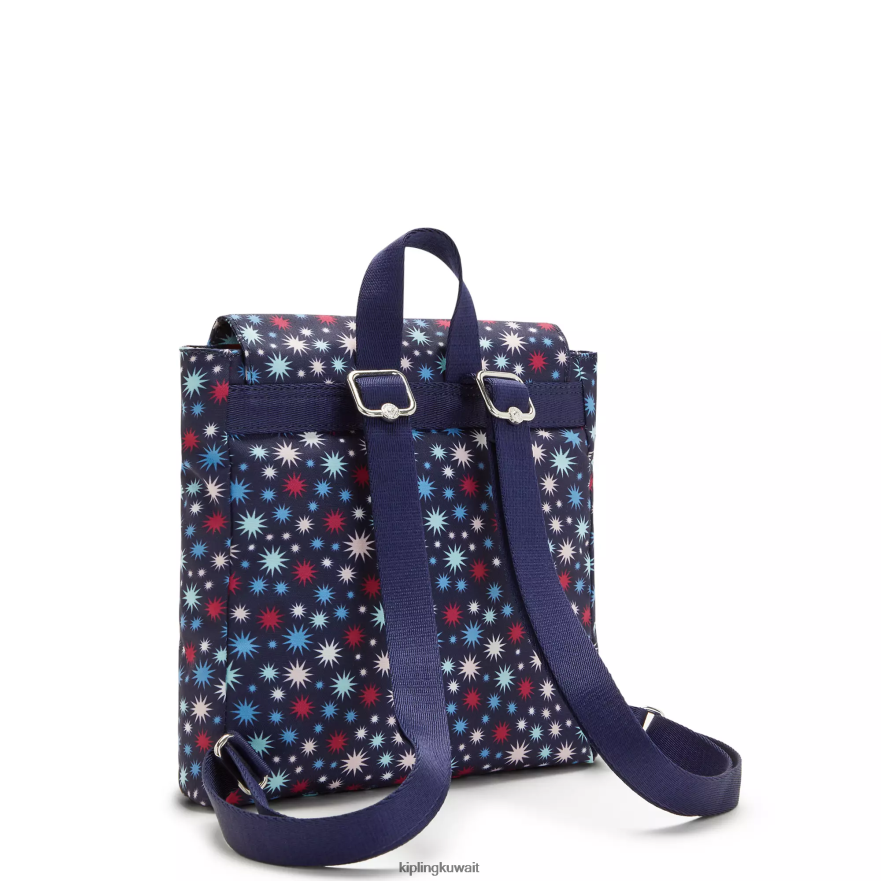 Kipling حقيبة ظهر صغيرة بطبعات داني نحيف نجوم غير تقليدية ZR2RH390 حقائب ظهر الموضة