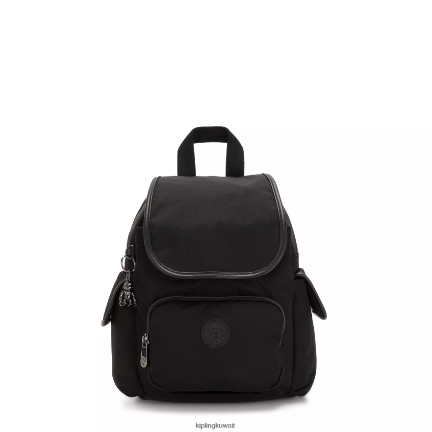 Kipling حقيبة ظهر صغيرة سيتي باك نحيف أسود غني ZR2RH395 أكياس صغيرة