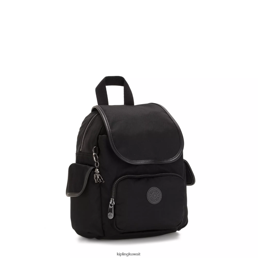 Kipling حقيبة ظهر صغيرة سيتي باك نحيف أسود غني ZR2RH395 أكياس صغيرة