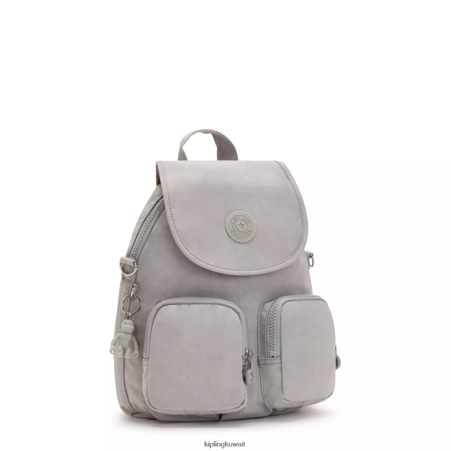 Kipling فايرفلاي يصل حقيبة ظهر قابلة للتحويل نحيف رمادي جريس ZR2RH401 حقائب ظهر الموضة