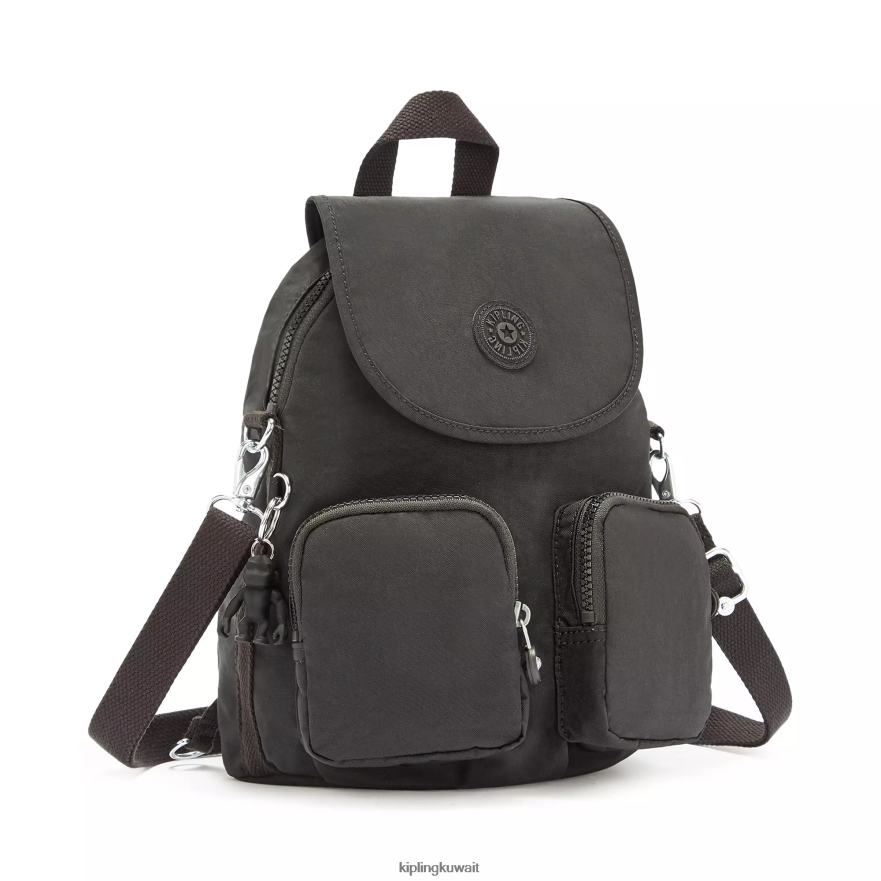 Kipling فايرفلاي يصل حقيبة ظهر قابلة للتحويل نحيف نوير أسود ZR2RH402 حقائب ظهر الموضة