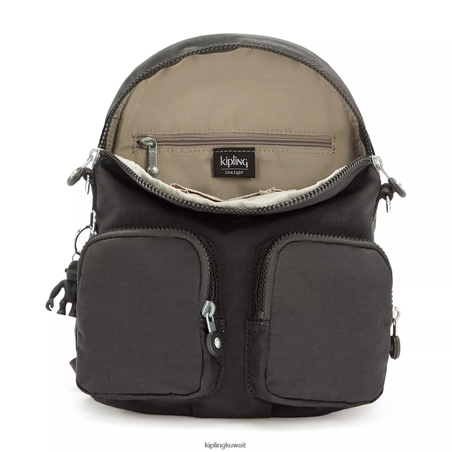 Kipling فايرفلاي يصل حقيبة ظهر قابلة للتحويل نحيف نوير أسود ZR2RH402 حقائب ظهر الموضة