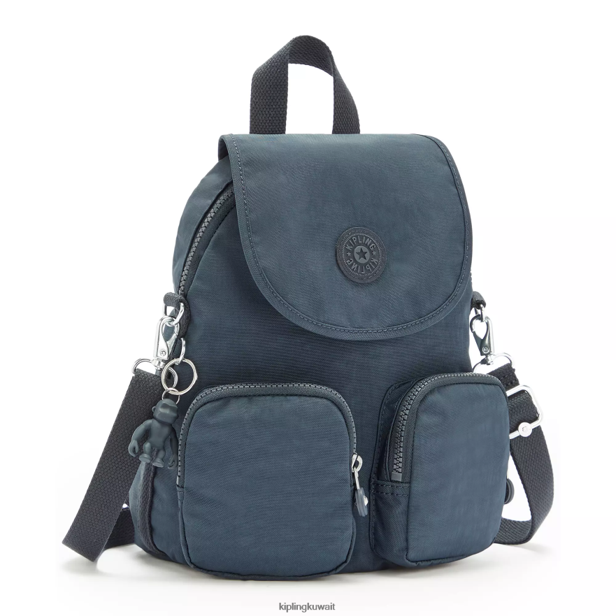 Kipling فايرفلاي يصل حقيبة ظهر قابلة للتحويل نحيف بلو بلو ZR2RH403 حقائب ظهر الموضة