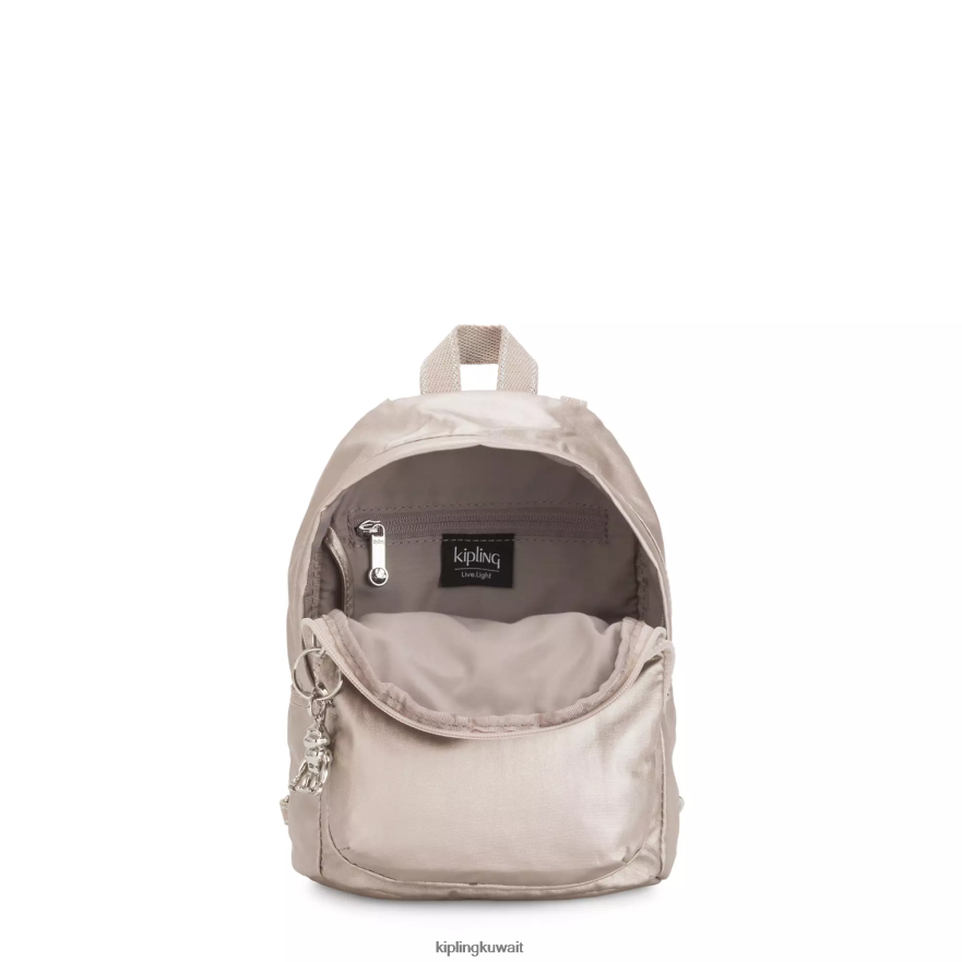 Kipling حقيبة ظهر ديليا صغيرة الحجم قابلة للتحويل نحيف توهج معدني ZR2RH404 حقائب ظهر الموضة