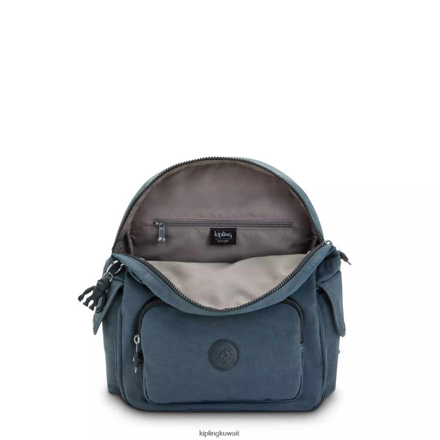 Kipling حقيبة ظهر صغيرة سيتي باك نحيف اللون الرمادي الليلي ZR2RH405 حقائب ظهر صغيرة