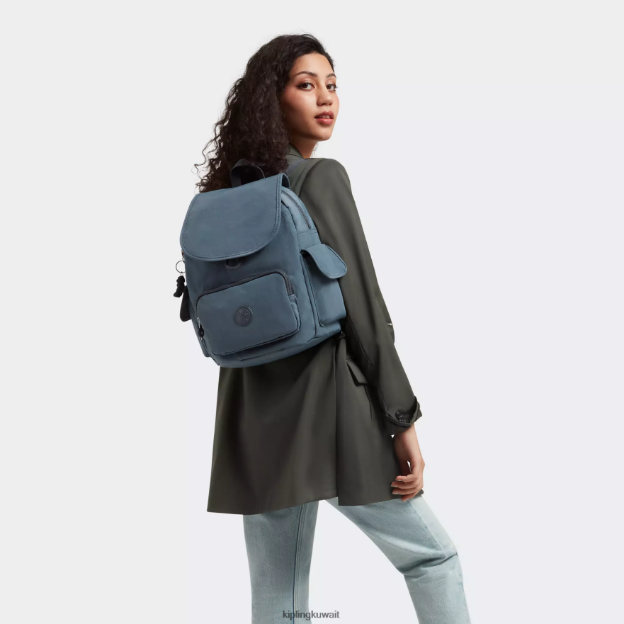 Kipling حقيبة ظهر صغيرة سيتي باك نحيف اللون الرمادي الليلي ZR2RH405 حقائب ظهر صغيرة