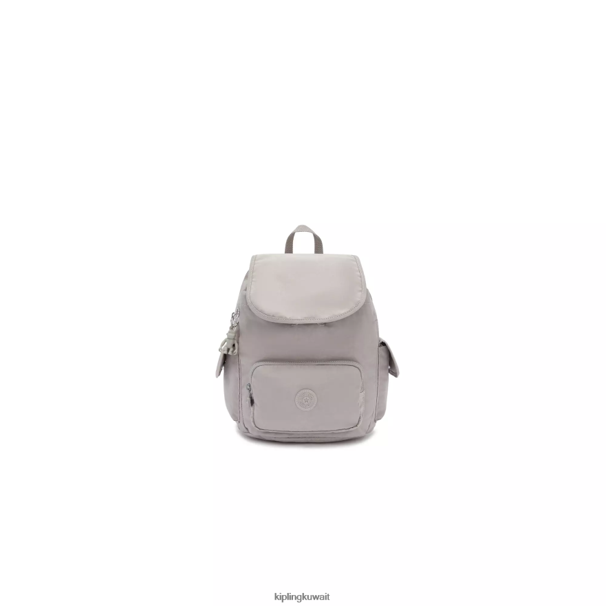 Kipling حقيبة ظهر صغيرة سيتي باك نحيف رمادي جريس ZR2RH406 حقائب ظهر صغيرة