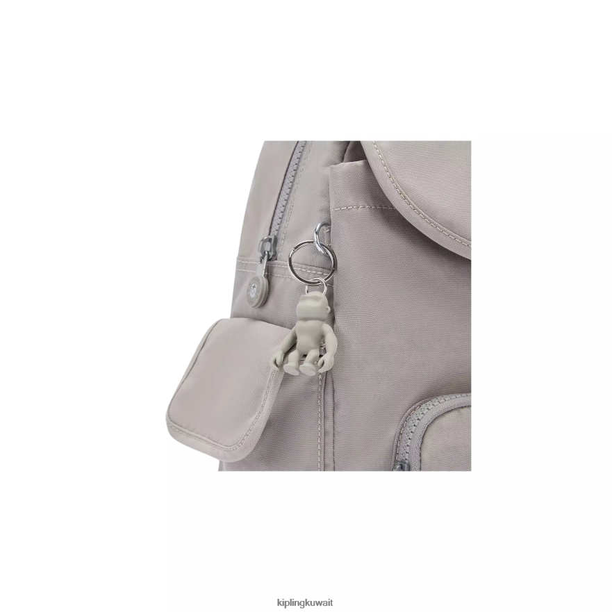 Kipling حقيبة ظهر صغيرة سيتي باك نحيف رمادي جريس ZR2RH406 حقائب ظهر صغيرة
