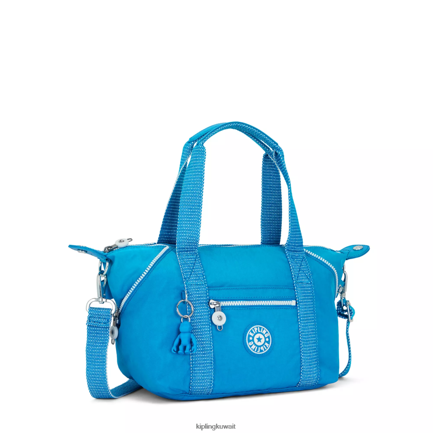 Kipling حقيبة كتف فنية صغيرة نحيف حريصة الأزرق ZR2RH40 حقائب الكتف