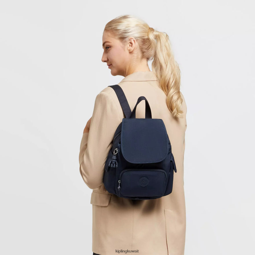 Kipling حقيبة ظهر صغيرة سيتي باك نحيف بلو بلو ZR2RH413 أكياس صغيرة