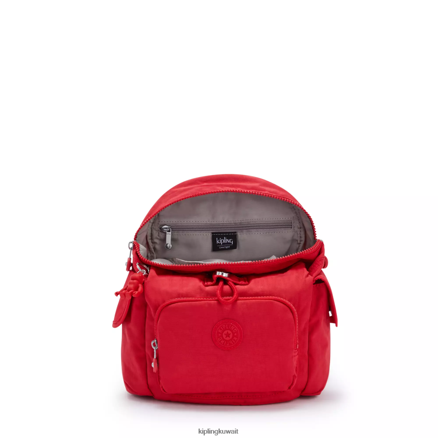 Kipling حقيبة ظهر صغيرة سيتي باك نحيف أحمر شفتين ZR2RH415 أكياس صغيرة