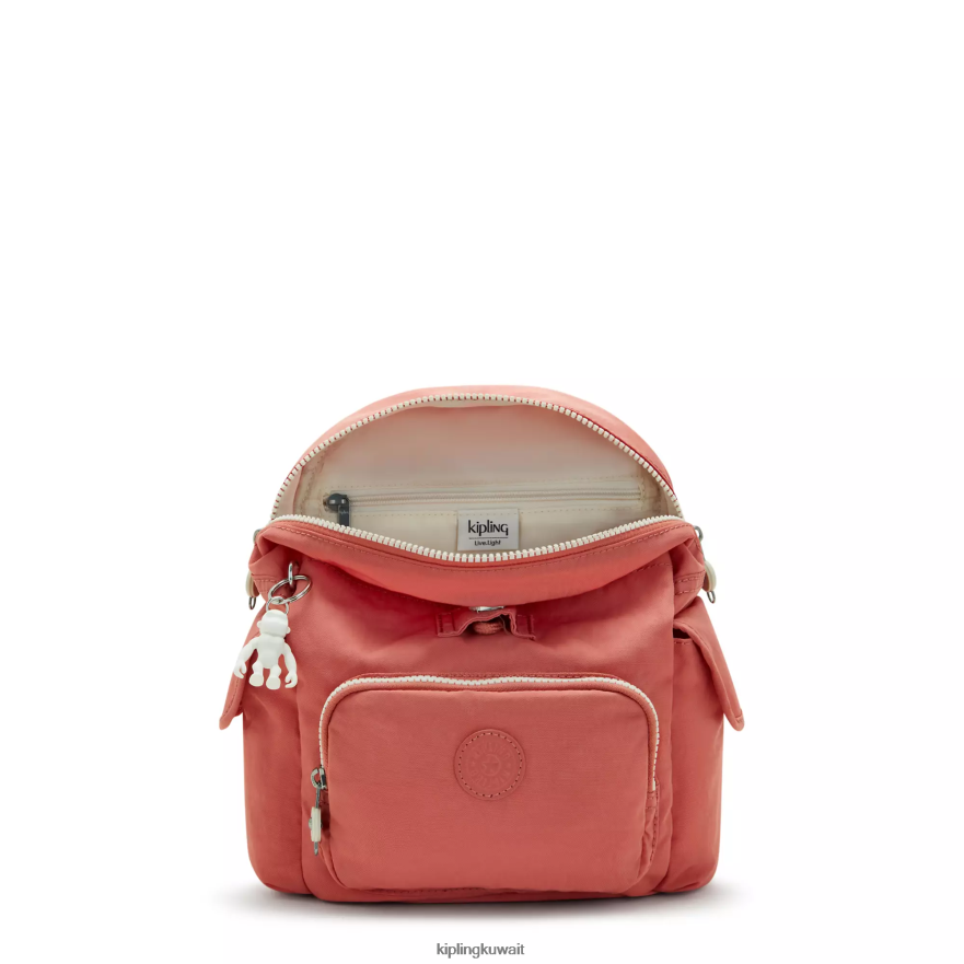 Kipling حقيبة ظهر صغيرة سيتي باك نحيف خمر الوردي ZR2RH416 أكياس صغيرة