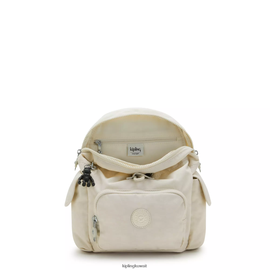 Kipling حقيبة ظهر صغيرة سيتي باك نحيف رمل خفيف ZR2RH417 أكياس صغيرة