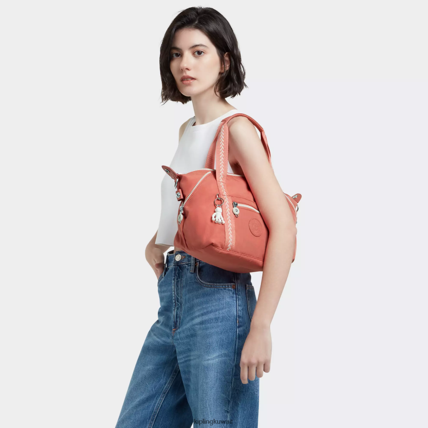 Kipling حقيبة كتف فنية صغيرة نحيف خمر الوردي ZR2RH41 حقائب الكتف