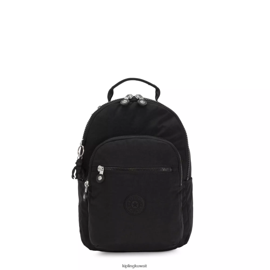 Kipling حقيبة ظهر صغيرة للكمبيوتر اللوحي من سيول نحيف نوير أسود ZR2RH420 مونوغرامبل