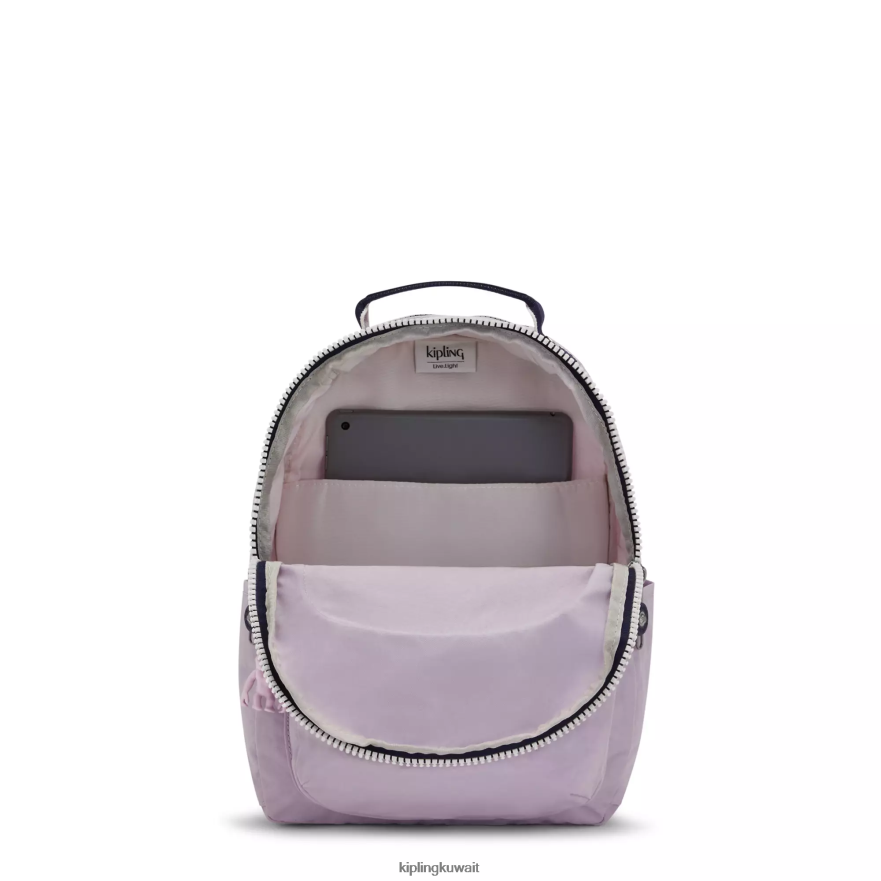 Kipling حقيبة ظهر صغيرة للكمبيوتر اللوحي من سيول نحيف كتلة أرجواني لطيف ZR2RH423 مونوغرامبل